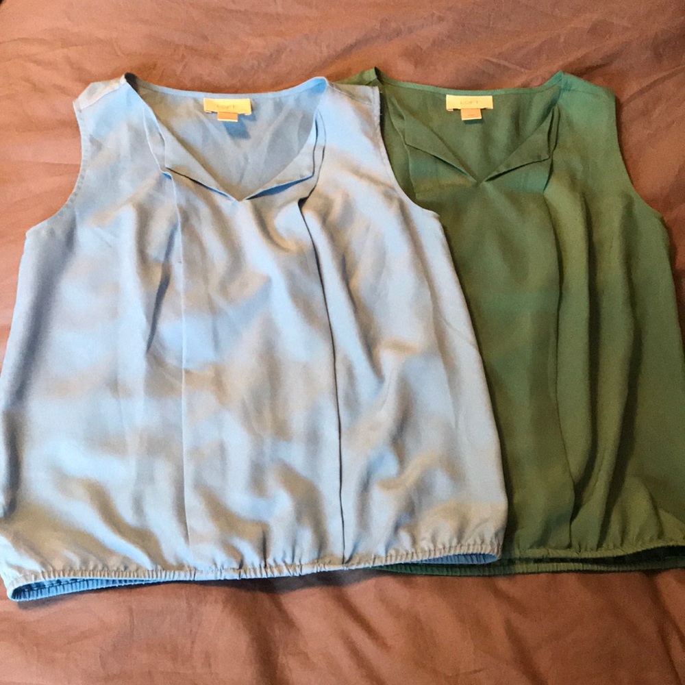 Loft Blue And Green Blouses